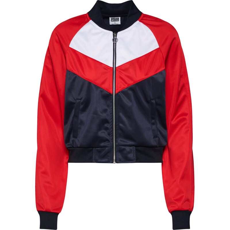 Urban Classics Přechodná bunda námořnická modř / ohnivá červená / bílá