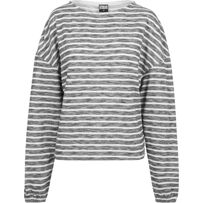 Urban Classics Maxi svetr černý melír / bílá