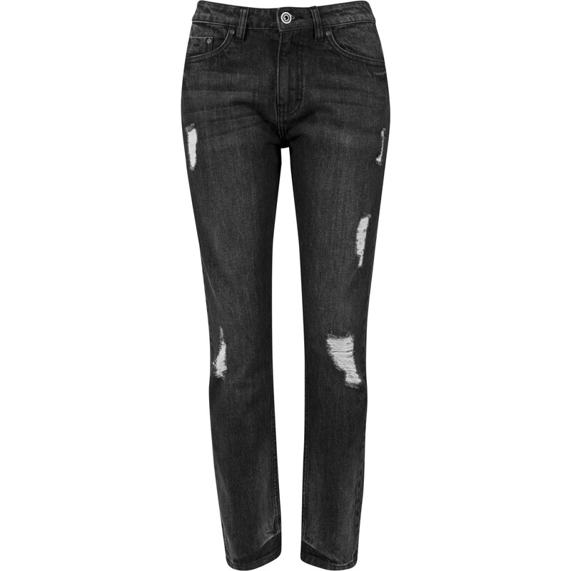 Urban Classics Džíny Boyfriend černá