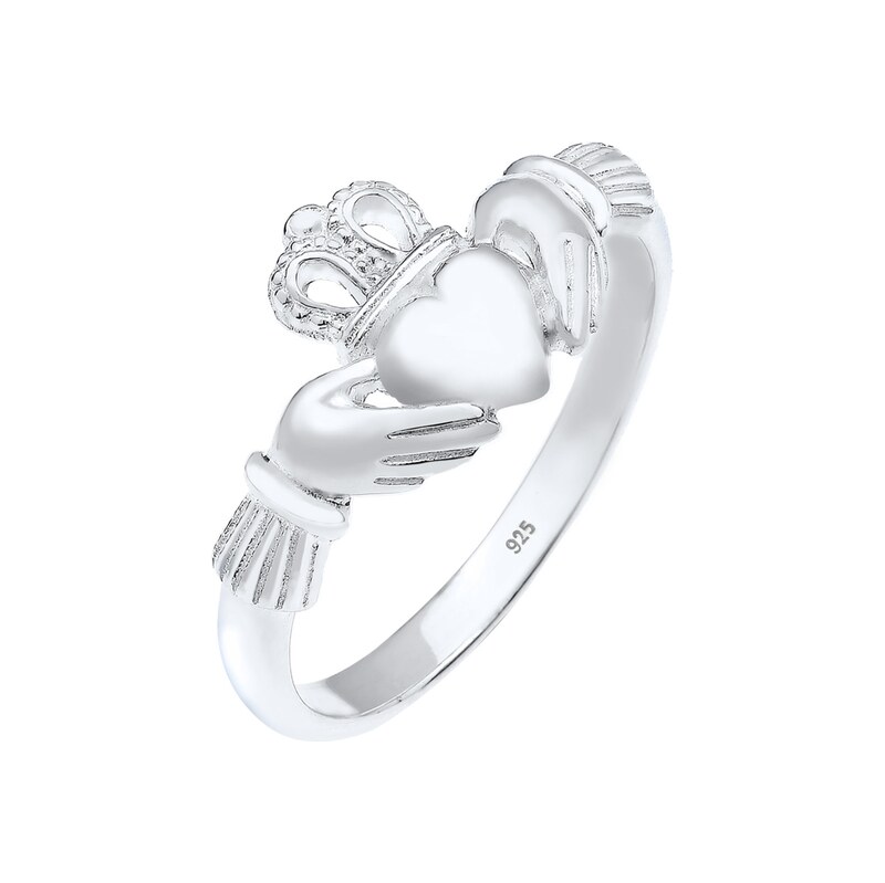 ELLI Prsten Claddagh stříbrná