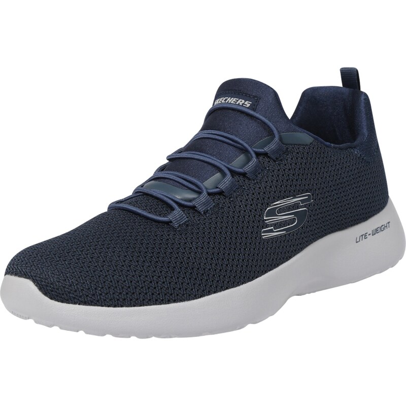 SKECHERS Slip on boty Dynamight námořnická modř / světle šedá
