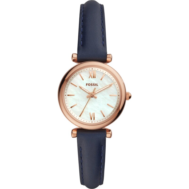 FOSSIL Analogové hodinky kobaltová modř / růžově zlatá / bílá 84044923
