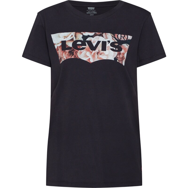LEVIS  Tričko Perfect Tee starorůžová / černá / bílá