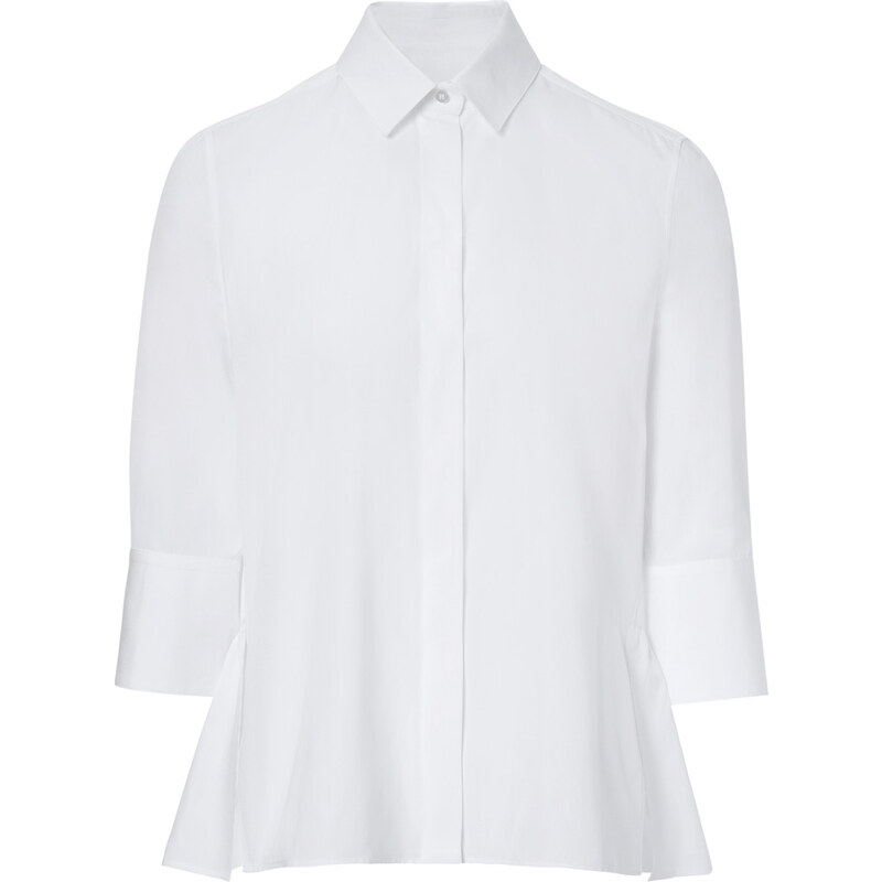 Valentino Cotton Shirt with Ruffled Back