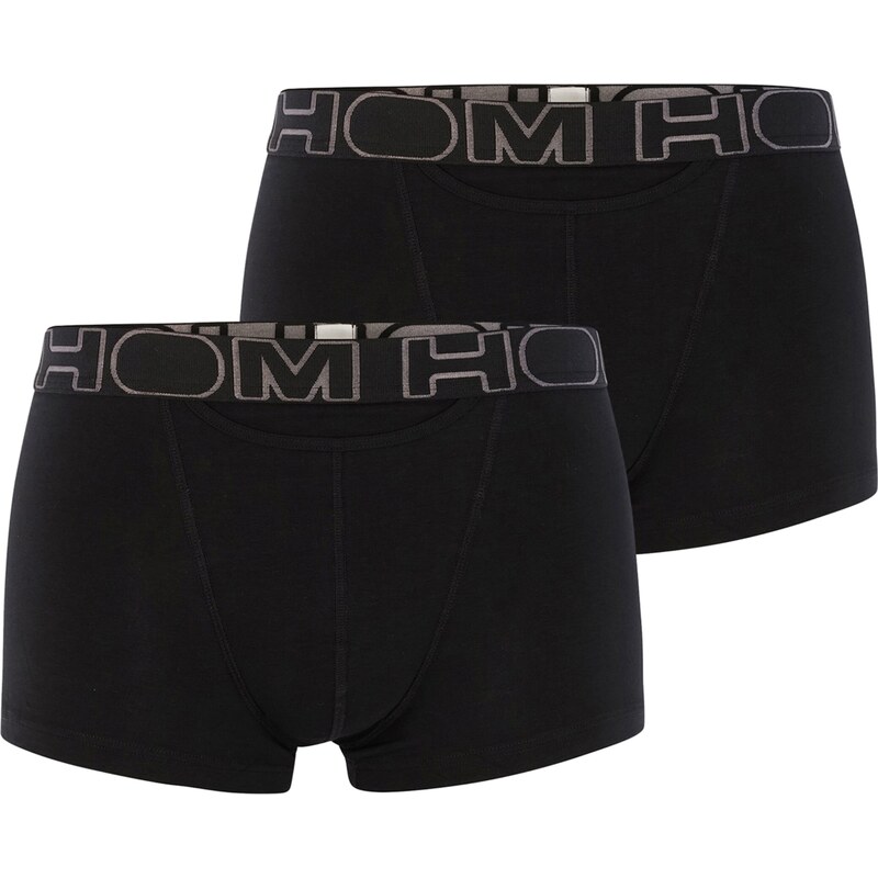 HOM Boxerky tmavě béžová / černá