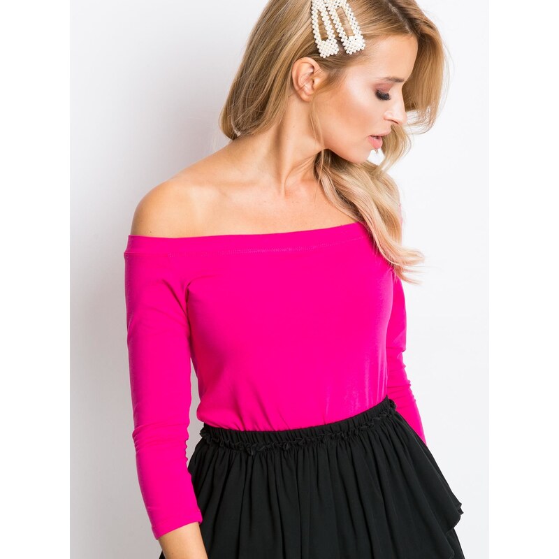 BASIC Feel Good Blouse-RV-BZ-4692.11-fuchsia
