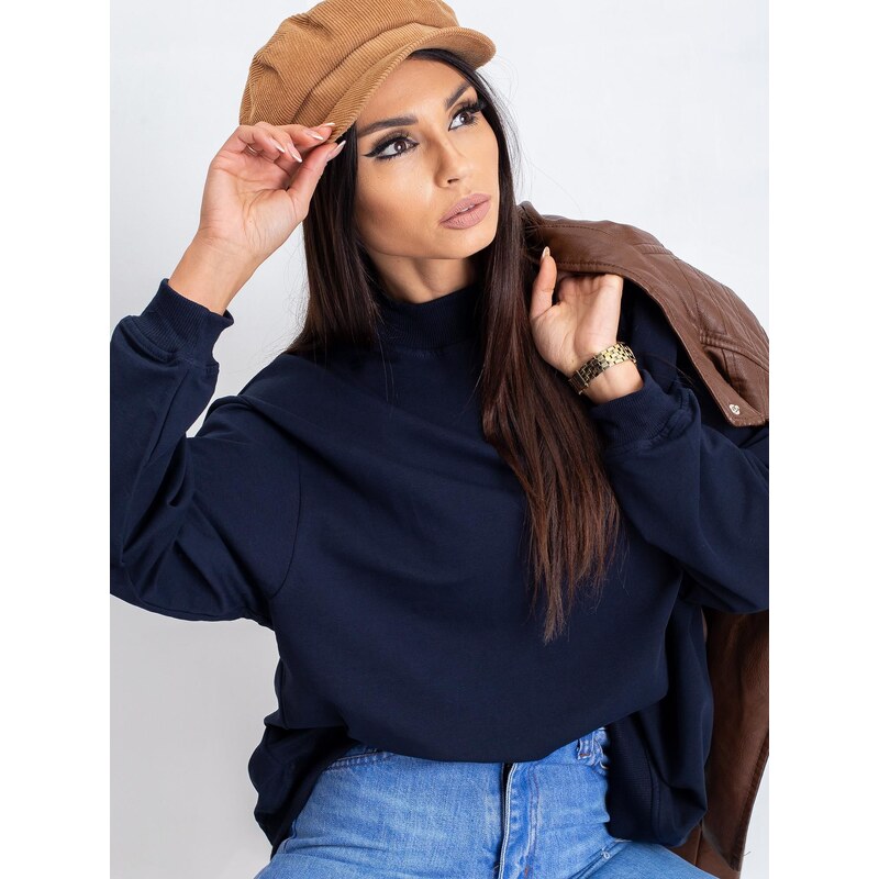 BASIC Feel Good Sweatshirt-RV-BL-5185.84P-navy blue