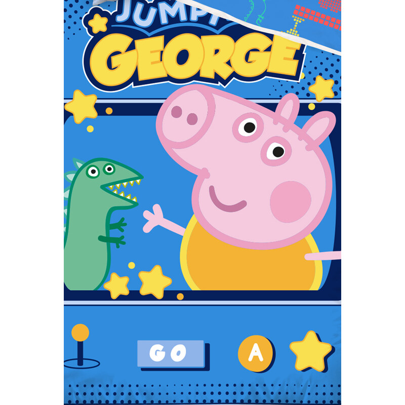 TipTrade Povlečení pro děti Prasátko Peppa George Jumping Game