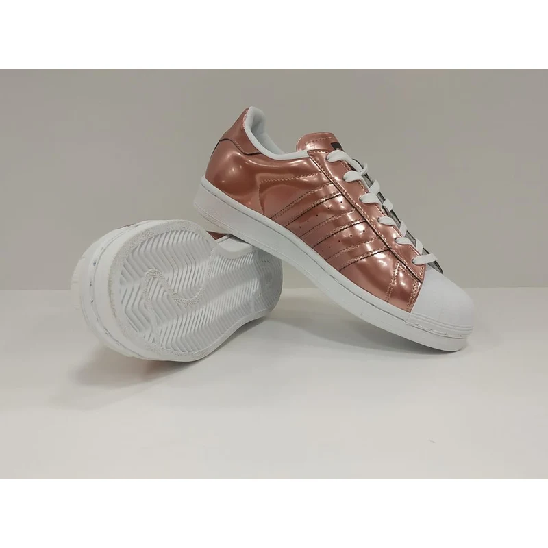 Adidas Superstar dámské boty kovově růžové - GLAMI.cz