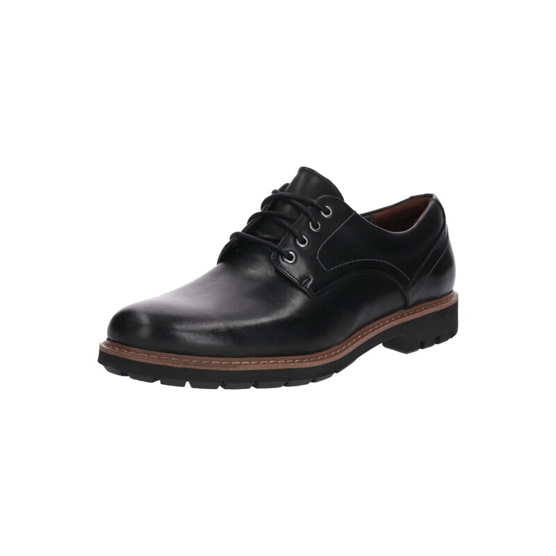 CLARKS Šněrovací boty Batcombe Hall černá