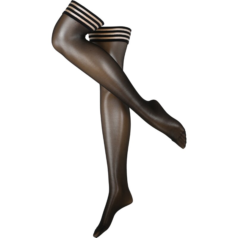 Swedish Stockings Nadkolenky Mira Premium Stay Ups Black černá 108754114
