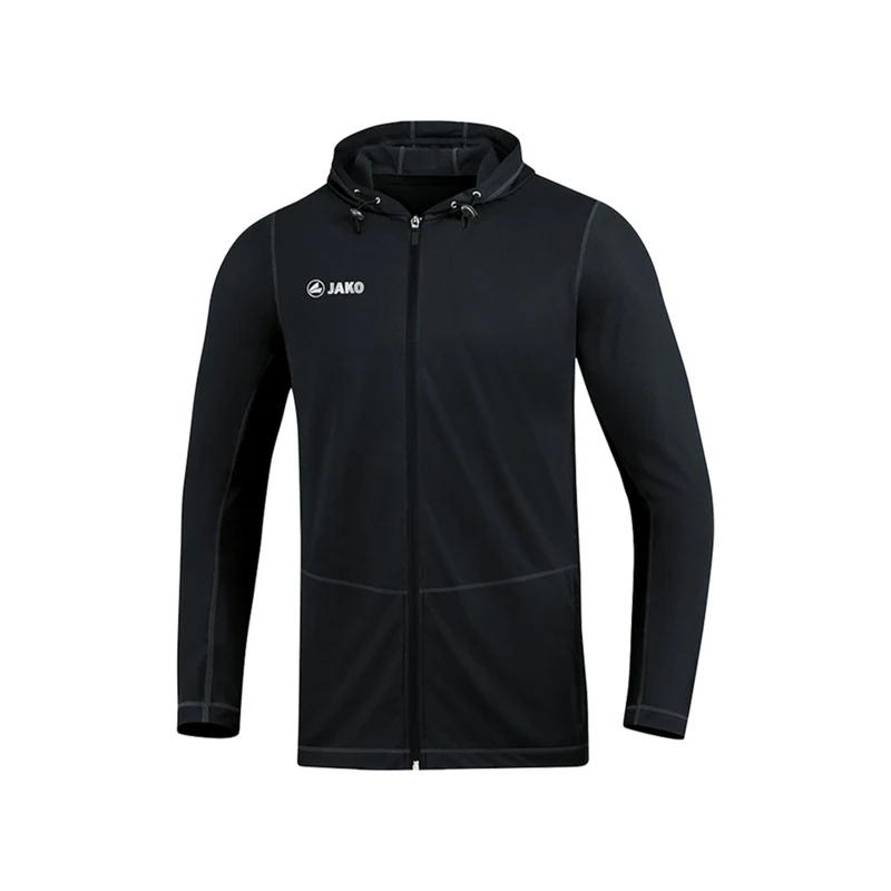 JAKO Sportovní bunda černá / bílá