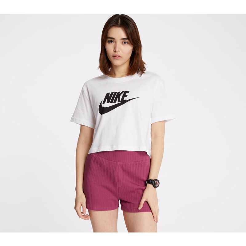 Dámské tričko Nike Sportswear Essential Cropped Icon Future Tee Bílá -  GLAMI.cz