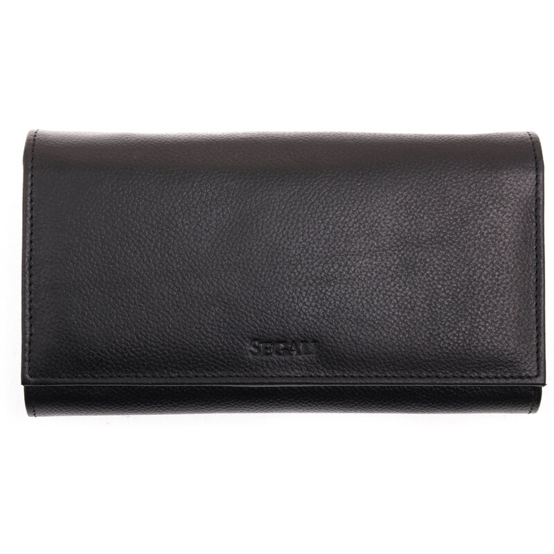 Kožená kasírka Segali SG - 7025 černá 49387159