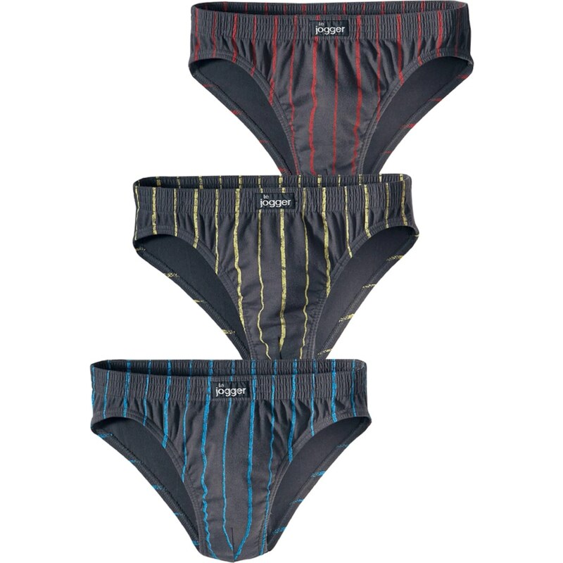 LE JOGGER Slipy modrá / žlutá / šedá / červená