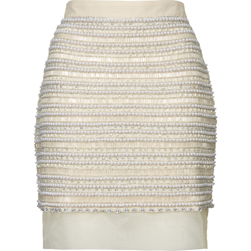Topshop Limited Edition Diamante Pearl Skirt