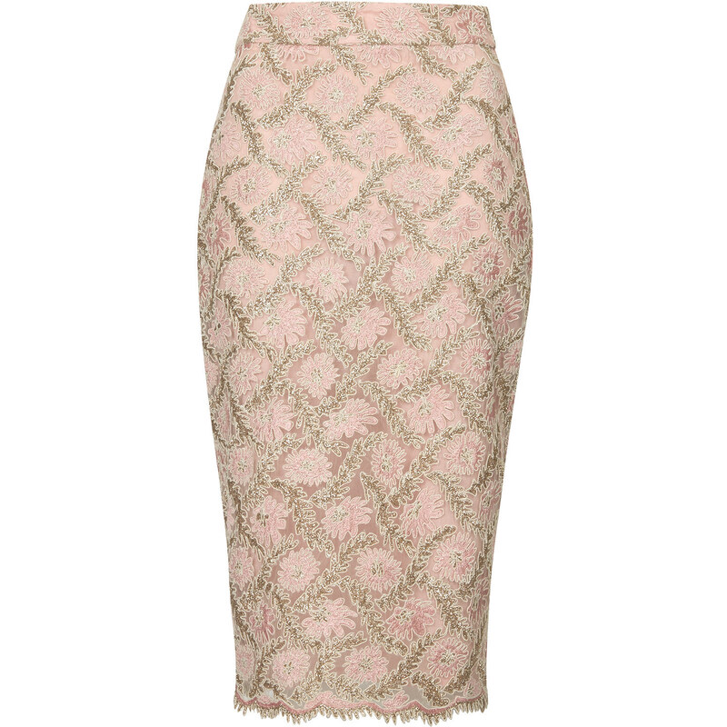 Topshop Limited Edition Lace Pencil Skirt
