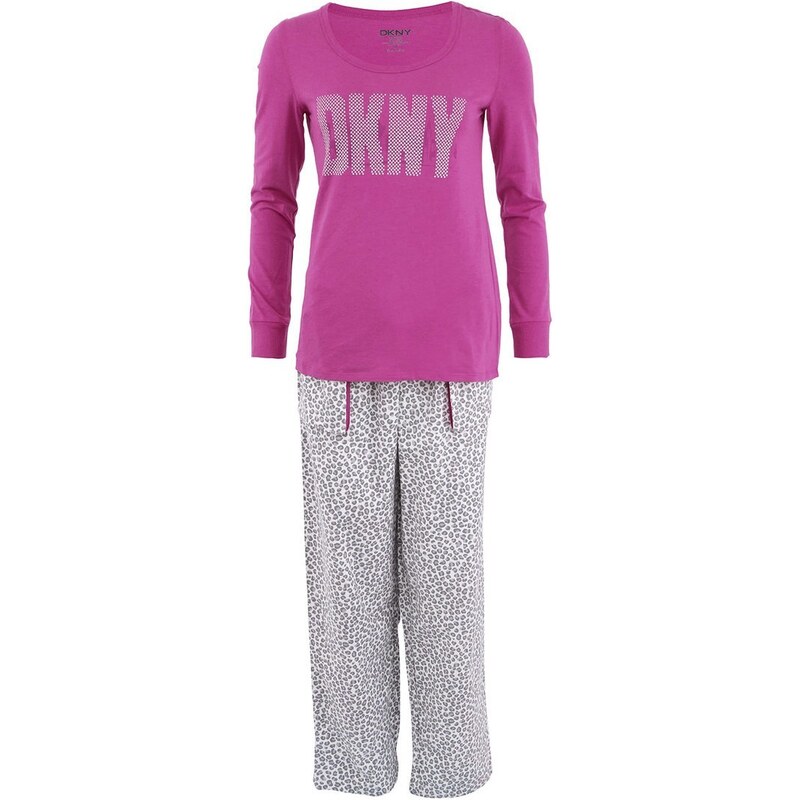 Šedo-růžové pyžamo DKNY Shine On