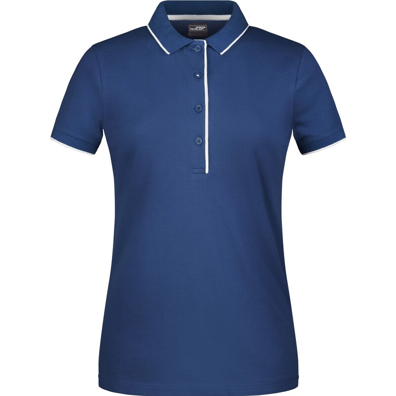 Daiber James & Nicholson Dámské piqué polo s légou v kontrastu &