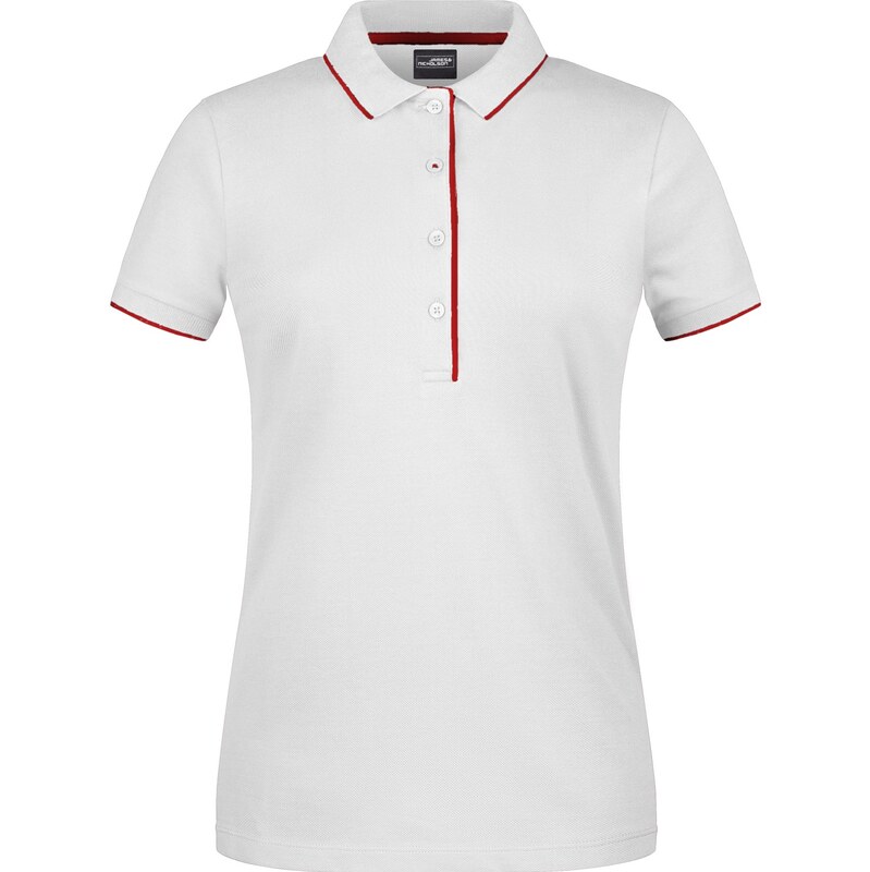 Daiber James & Nicholson Dámské piqué polo s légou v kontrastu &
