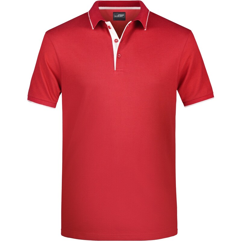 Daiber James & Nicholson Pánské piqué polo s légou v kontrastu &