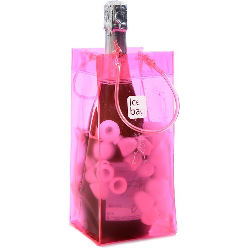 Růžová chladící taška na jednu láhev Ice bag Basic