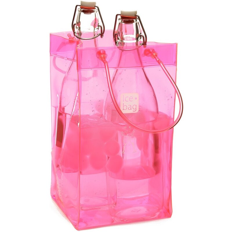 Růžová chladící taška na dvě láhve Ice bag Basic King Size