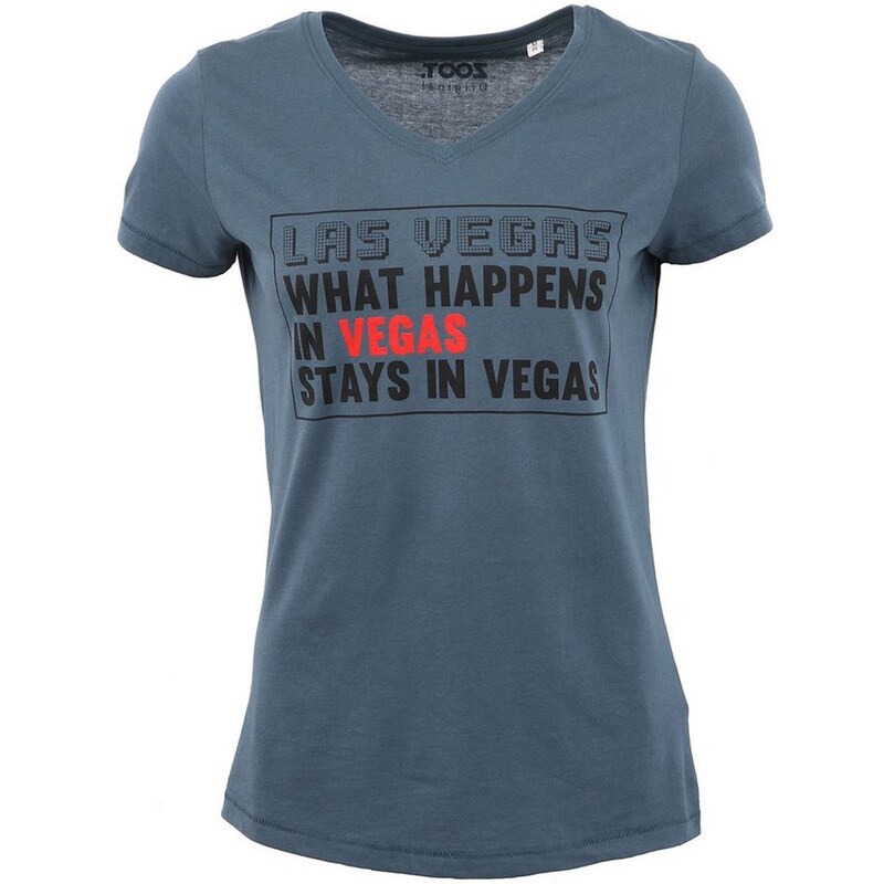 Šedomodré dámské triko ZOOT Originál Las Vegas