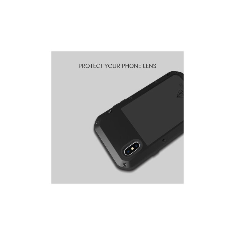 Ochranný kryt pro iPhone XS - LOVE MEI, POWERFUL BLACK