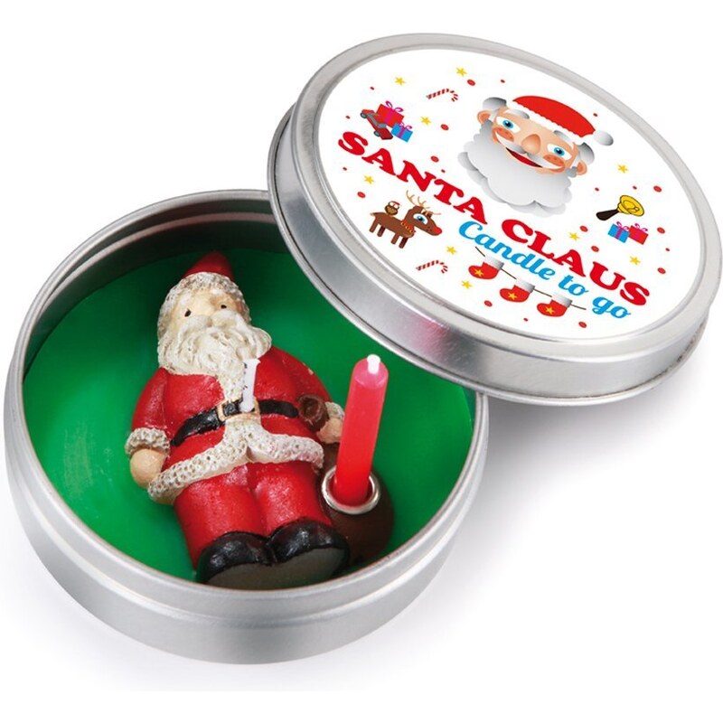Vánoční svíčka do kapsy Donkey Santa Claus