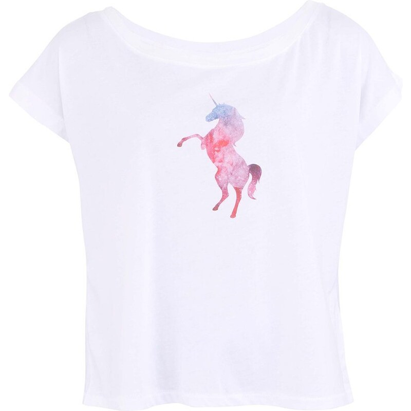 Bílé dámské tričko ZOOT Originál Unicorn Silhouette
