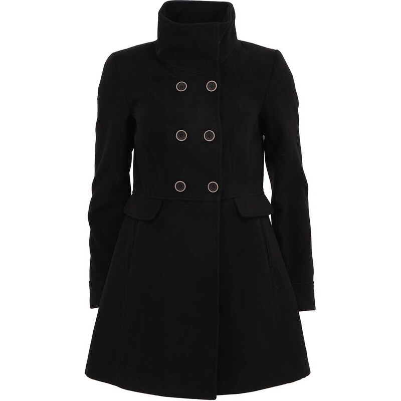 Černý kabát ONLY Madelaine