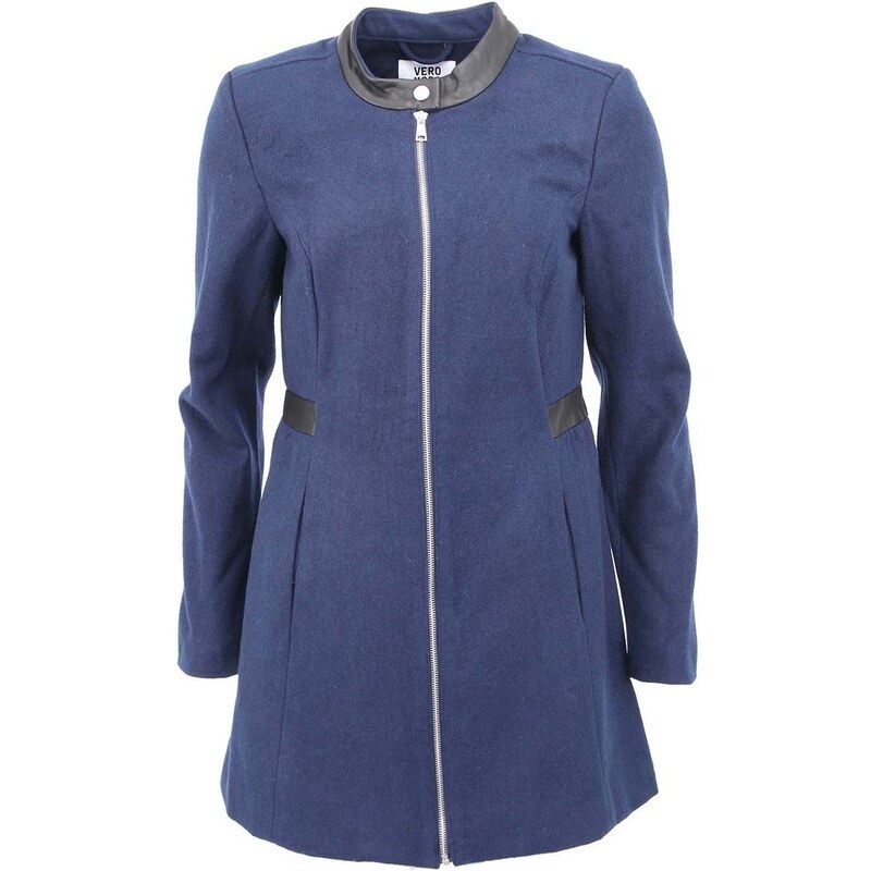 Tmavě modrý kabát Vero Moda Capella