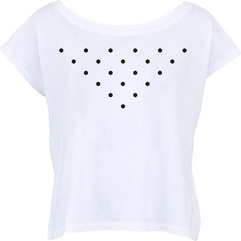 Bílé dámské tričko s puntíky ZOOT Originál