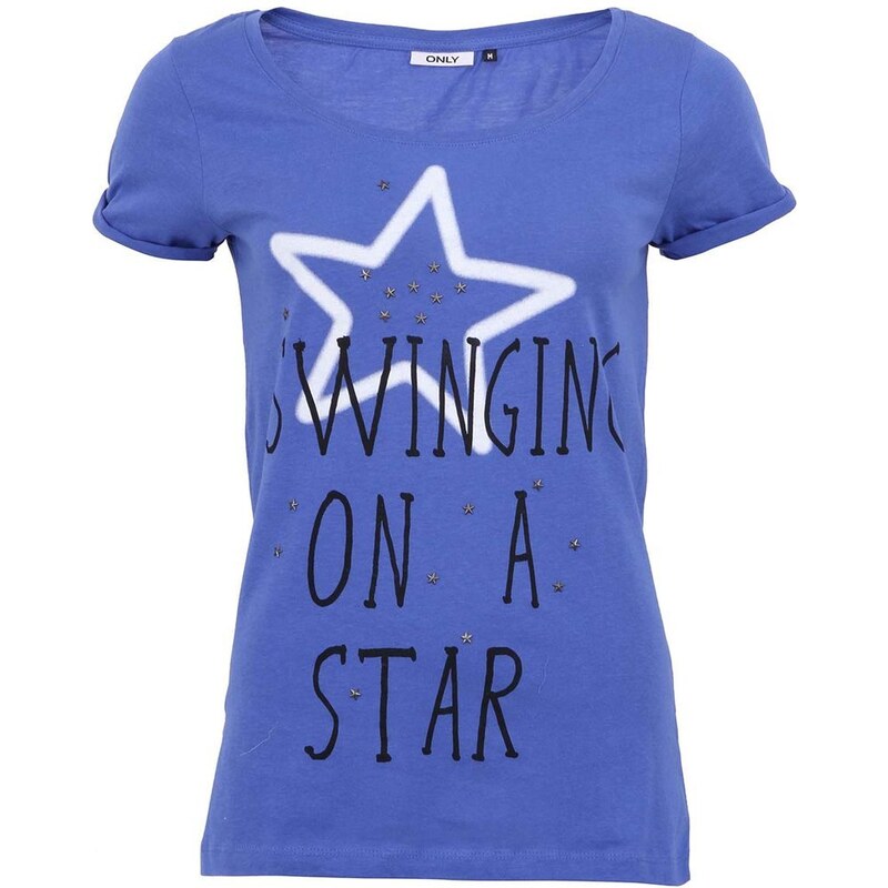 Modré tričko s hvězdou Only Amelli