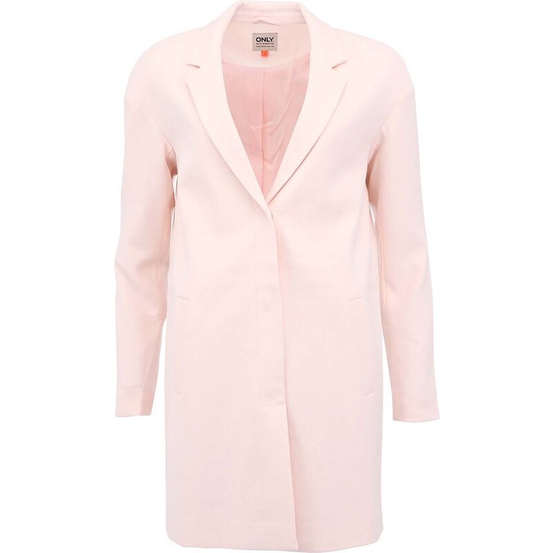 Světle růžový kabát Only Malibu