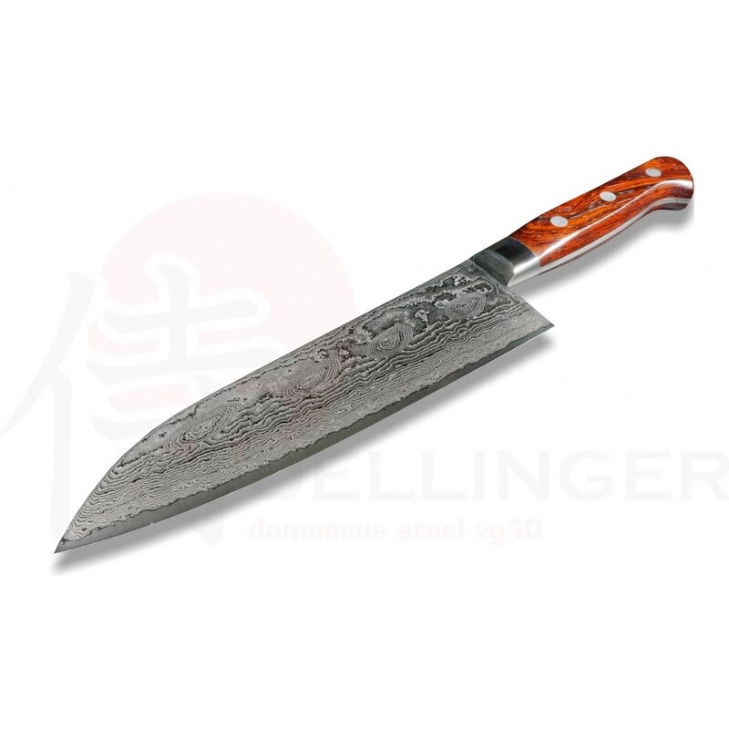 Japonský damaškový nůž KIYA 49 layers Kamagata