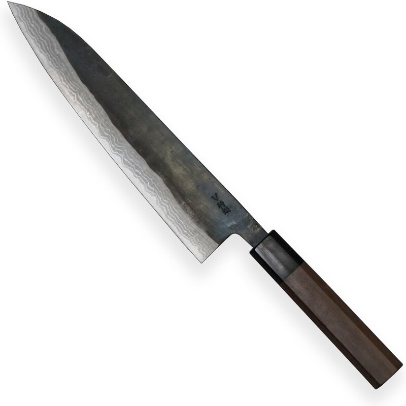 nůž Gyuto / Chef 210 mm - KIYA - Suminagashi - Damascus 11 layers