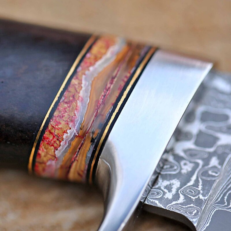 nůž lovecký Dellinger CLASSIC Chad Nichols Damascus