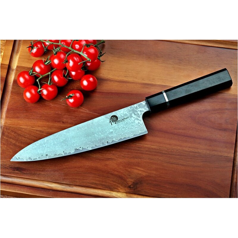 nůž Gyuto / Chef 8,5" Dellinger Octagonal Ebony Wood