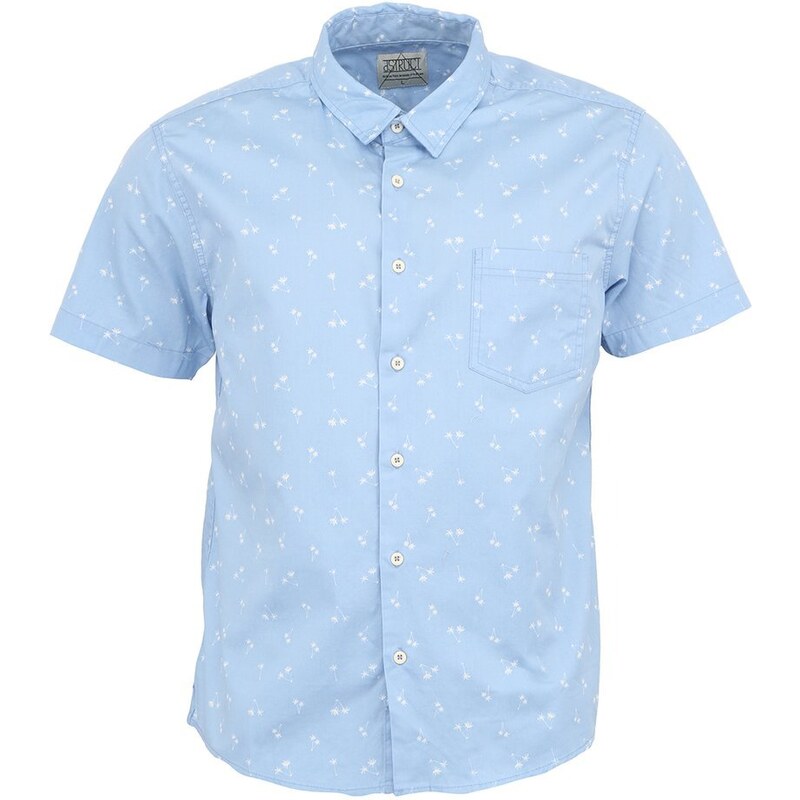 Modrá pánská košile s palmovým motivem D-Struct Kodomo