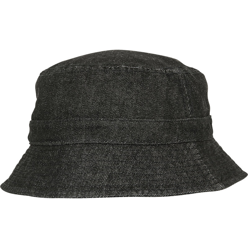 Flexfit Denim Bucket Hat černo/šedá