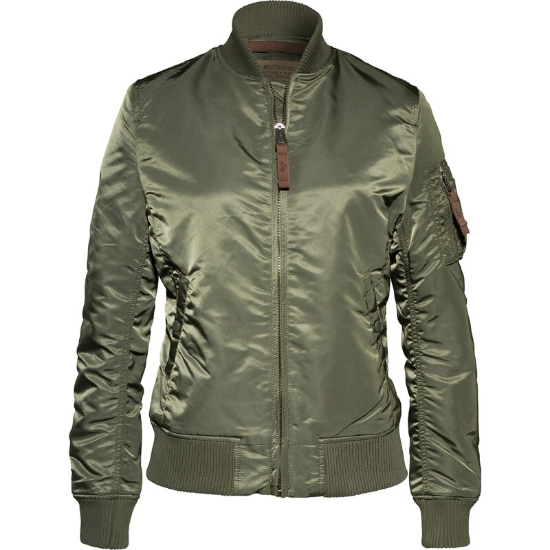 ALPHA INDUSTRIES Přechodná bunda tmavě zelená