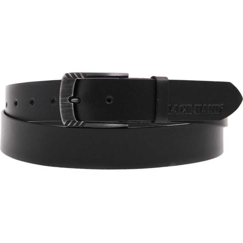 Dámský kožený opasek Black Hand 119-98 černý 49446664