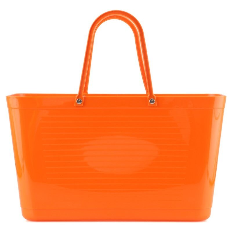 Oranžová plastová taška Hinza