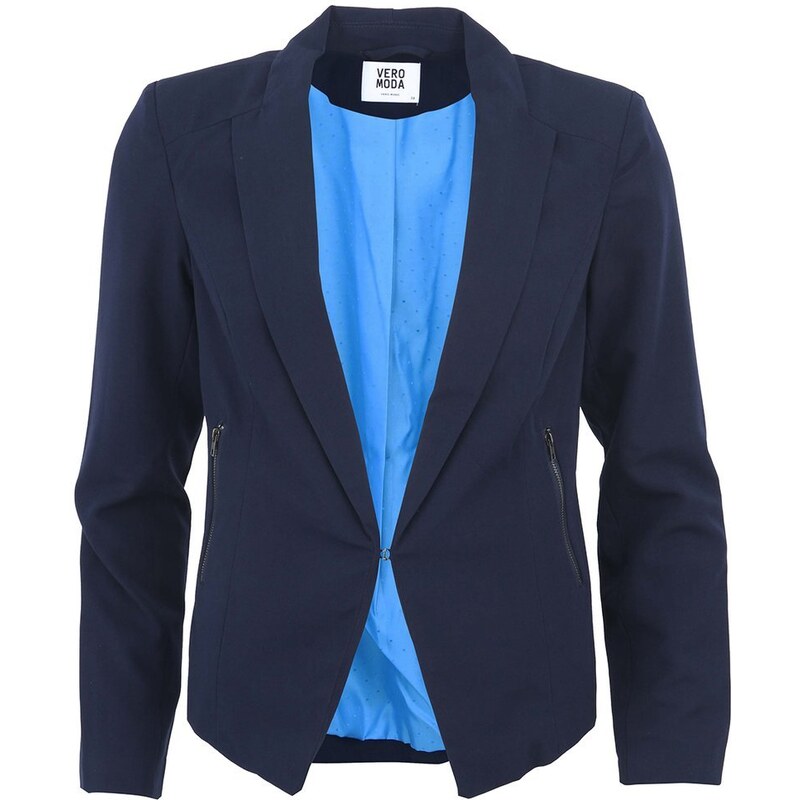 Tmavě modré sako s modrou podšívkou Vero Moda Runing