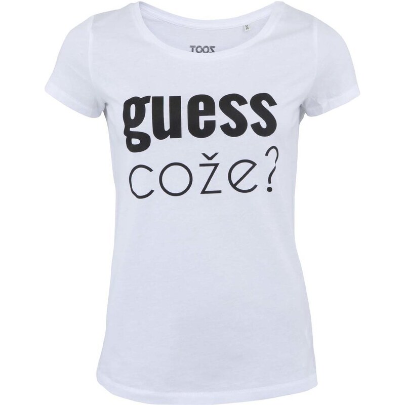 Bílé dámské tričko ZOOT Originál Guess Cože?