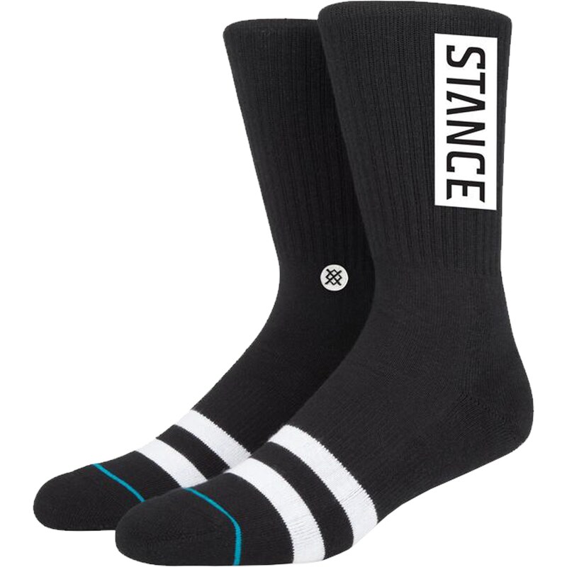 Stance Sportovní ponožky černá / bílá 110364496