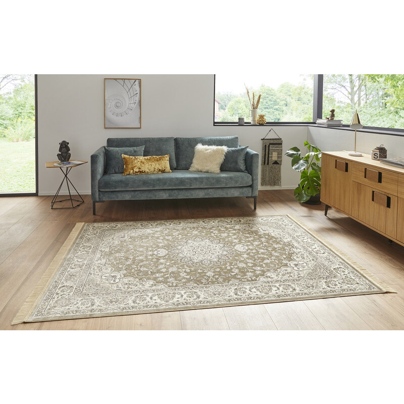 Nouristan - Hanse Home koberce Kusový koberec Naveh 104380 Olivgreen/Grey - 160x230 cm