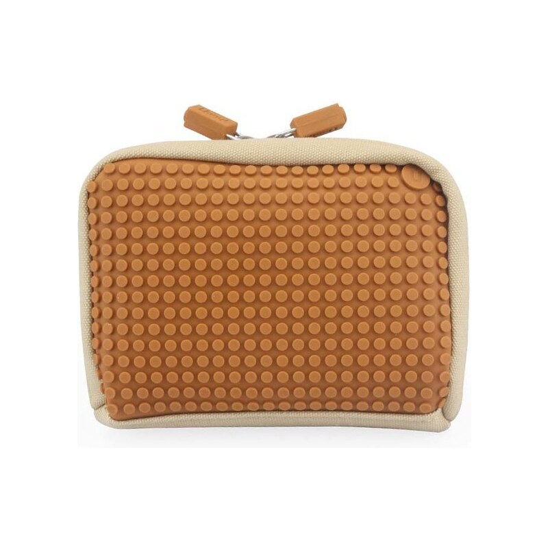 Béžovo-hnědá kosmetická taška Pixelbags Canvas Handbag